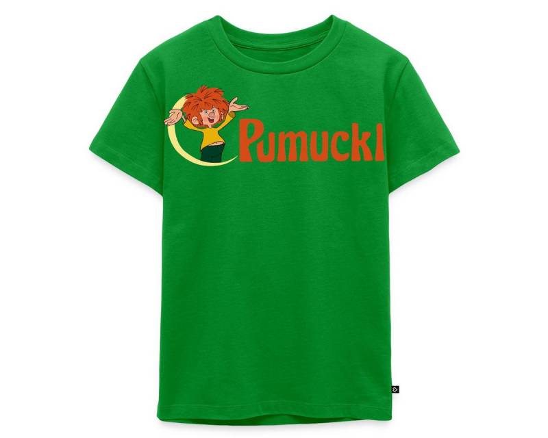 Spreadshirt T-Shirt Pumuckl Mit Frecher Pose Und Logo Schriftzug Kinder Premium T-Shirt (1-tlg) von Spreadshirt