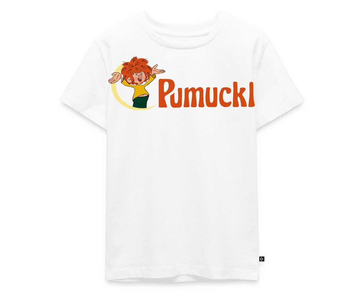 Spreadshirt T-Shirt Pumuckl Mit Frecher Pose Und Logo Schriftzug Kinder Premium T-Shirt (1-tlg) von Spreadshirt