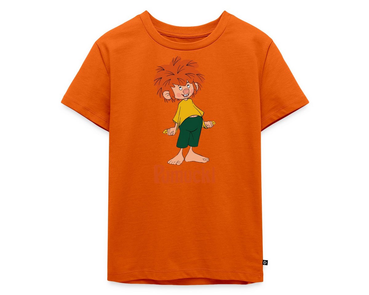 Spreadshirt T-Shirt Pumuckl Mit Frecher Pose Und Verschmitztem Lächeln Kinder Premium T-Sh (1-tlg) von Spreadshirt