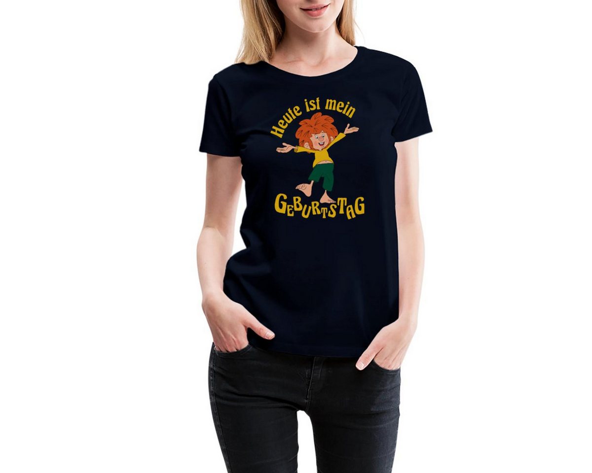 Spreadshirt T-Shirt Pumuckl Mit Spruch Heute ist Mein Geburtstag Frauen Premium T-Shirt (1-tlg) von Spreadshirt