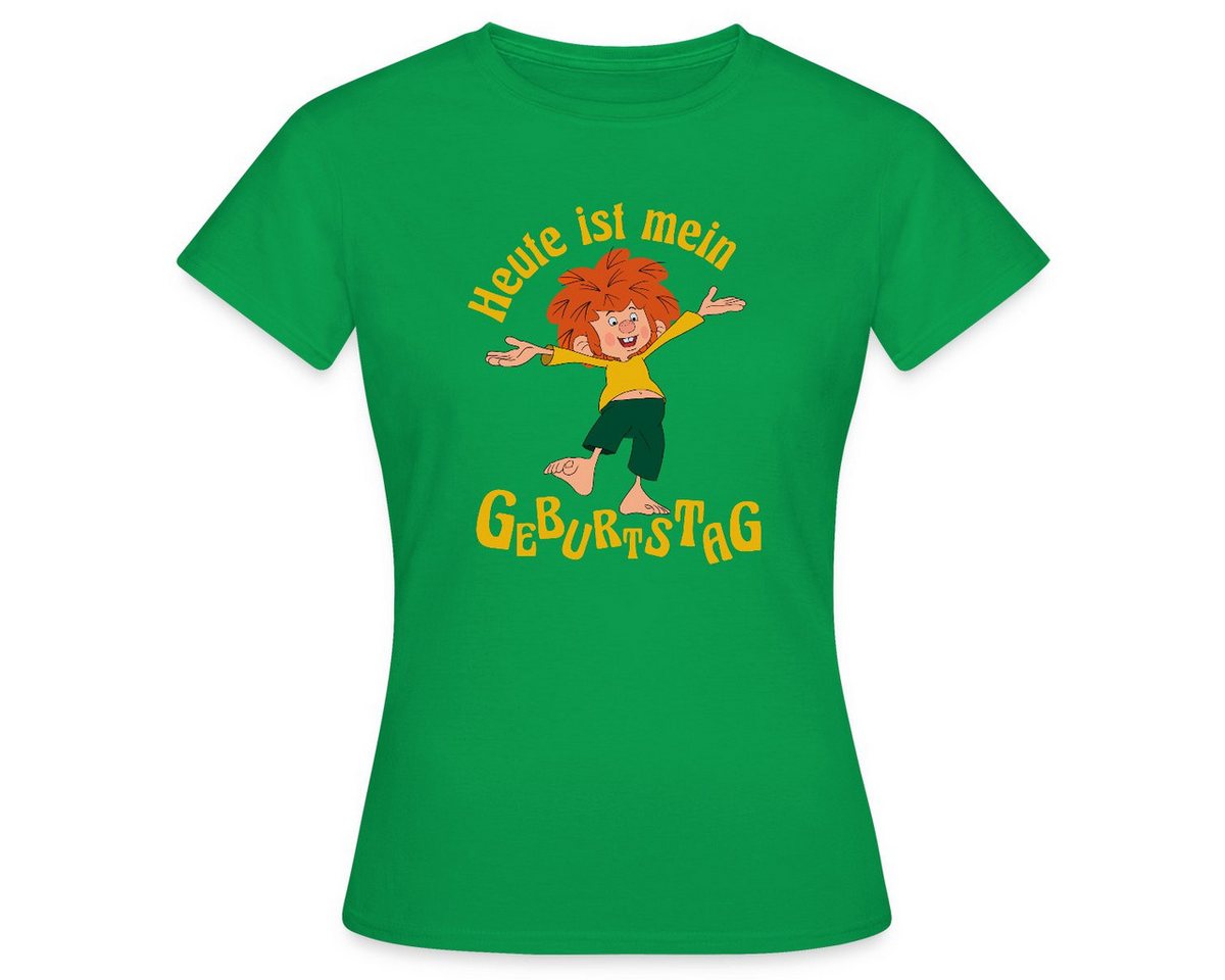Spreadshirt T-Shirt Pumuckl Mit Spruch Heute ist Mein Geburtstag Frauen T-Shirt (1-tlg) von Spreadshirt