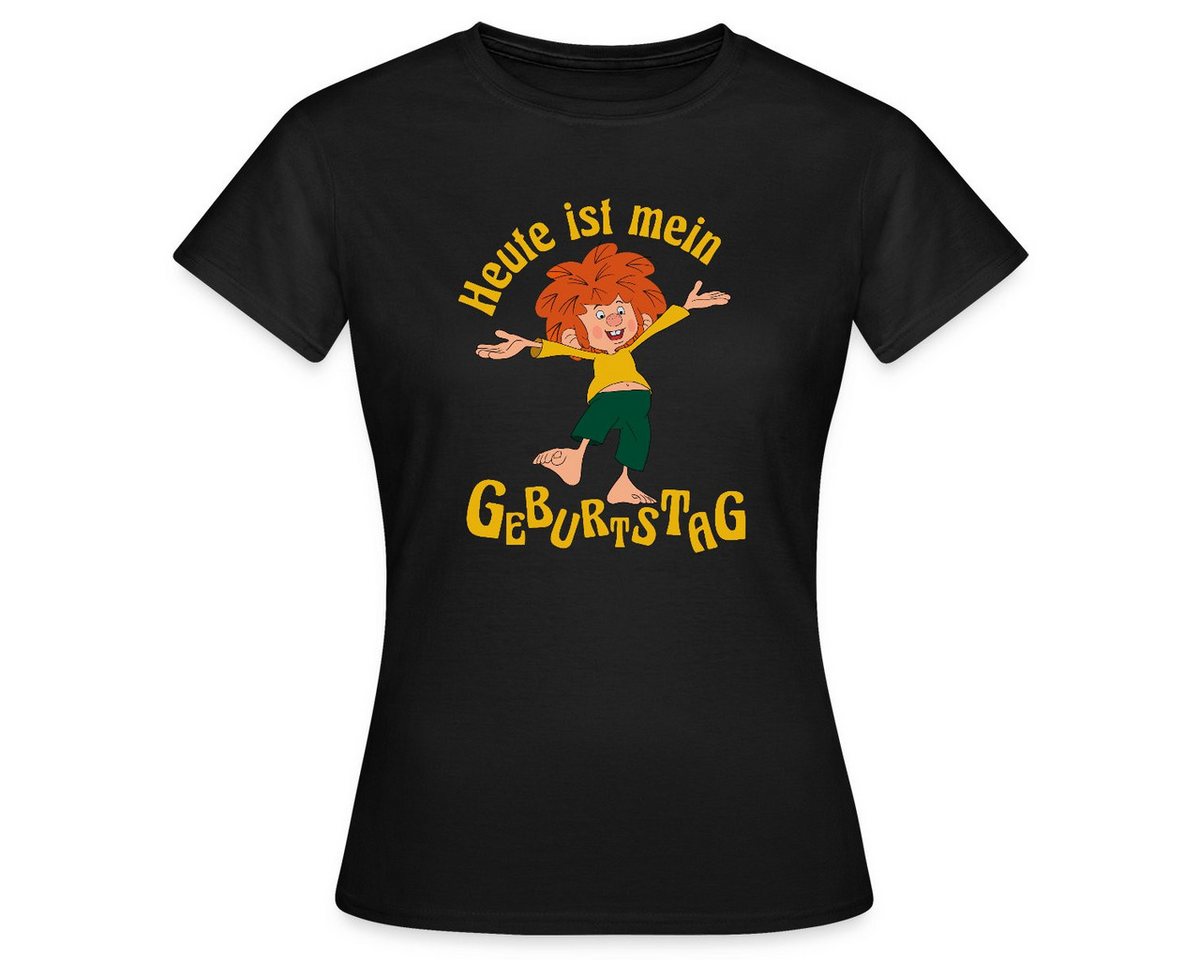 Spreadshirt T-Shirt Pumuckl Mit Spruch Heute ist Mein Geburtstag Frauen T-Shirt (1-tlg) von Spreadshirt