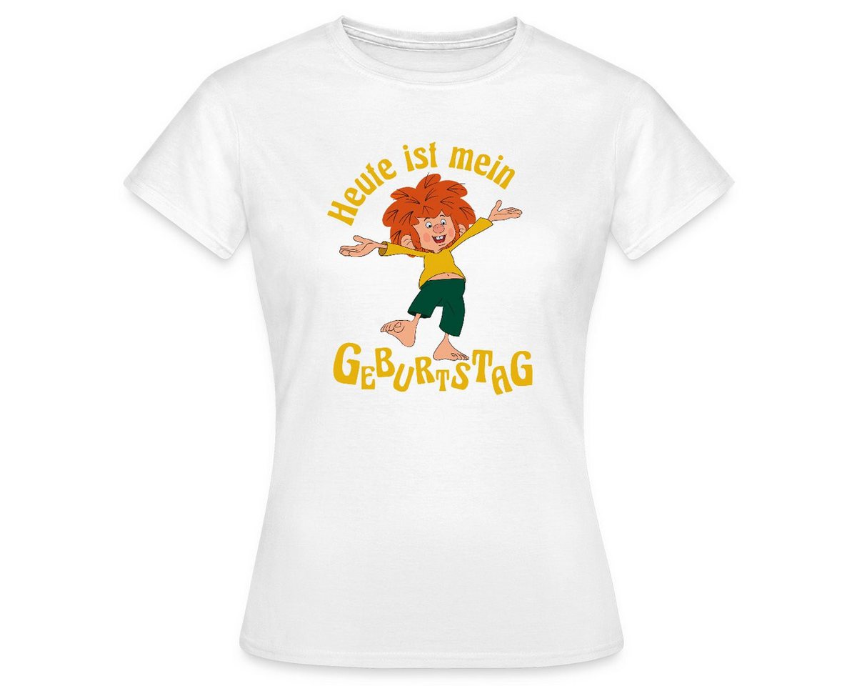 Spreadshirt T-Shirt Pumuckl Mit Spruch Heute ist Mein Geburtstag Frauen T-Shirt (1-tlg) von Spreadshirt
