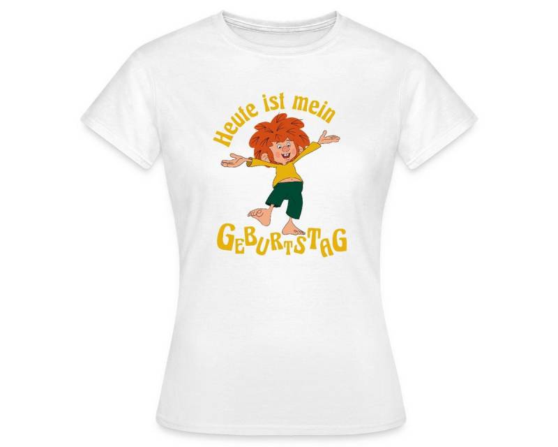 Spreadshirt T-Shirt Pumuckl Mit Spruch Heute ist Mein Geburtstag Frauen T-Shirt (1-tlg) von Spreadshirt