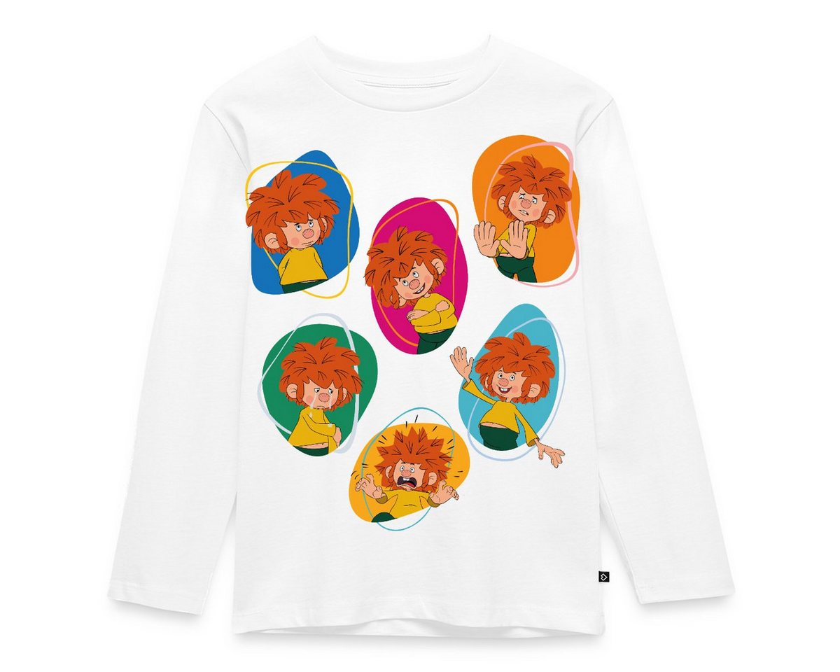 Spreadshirt T-Shirt Pumuckl Zeigt Verschiedene Emotionen Kinder Premium Langarmshirt (1-tlg) von Spreadshirt