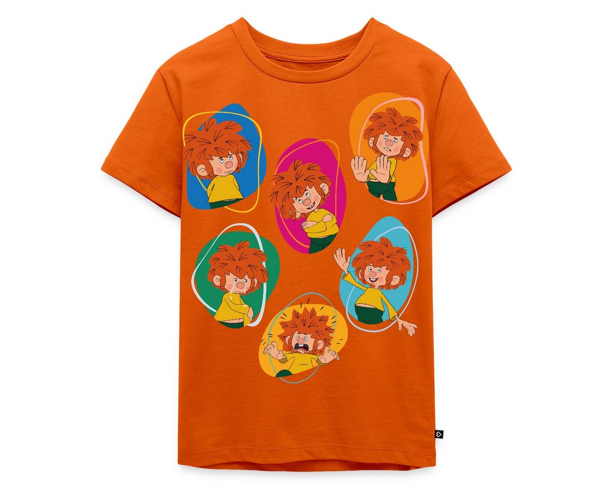 Spreadshirt T-Shirt Pumuckl Zeigt Verschiedene Emotionen Kinder Premium T-Shirt (1-tlg) von Spreadshirt