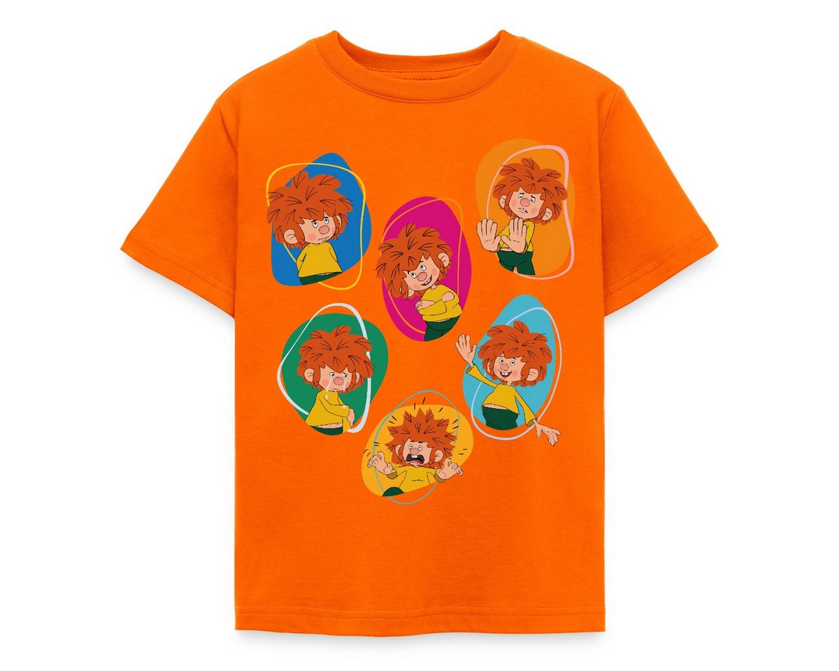 Spreadshirt T-Shirt Pumuckl Zeigt Verschiedene Emotionen Kinder T-Shirt (1-tlg) von Spreadshirt