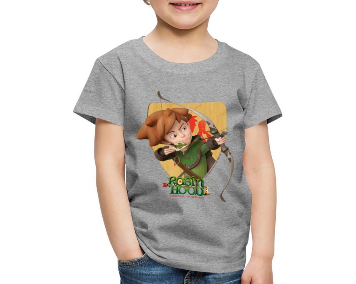 Spreadshirt T-Shirt Robin Hood Schießt Mit Seinem Bogen Kinder Premium T-Shirt (1-tlg) von Spreadshirt