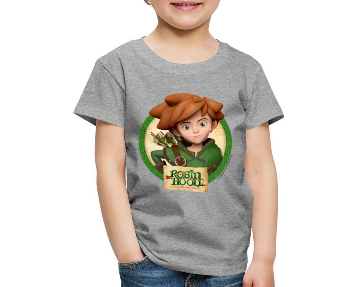 Spreadshirt T-Shirt Robin Hood Schlitzohr Von Sherwood Porträt Kinder Premium T-Shirt (1-tlg) von Spreadshirt