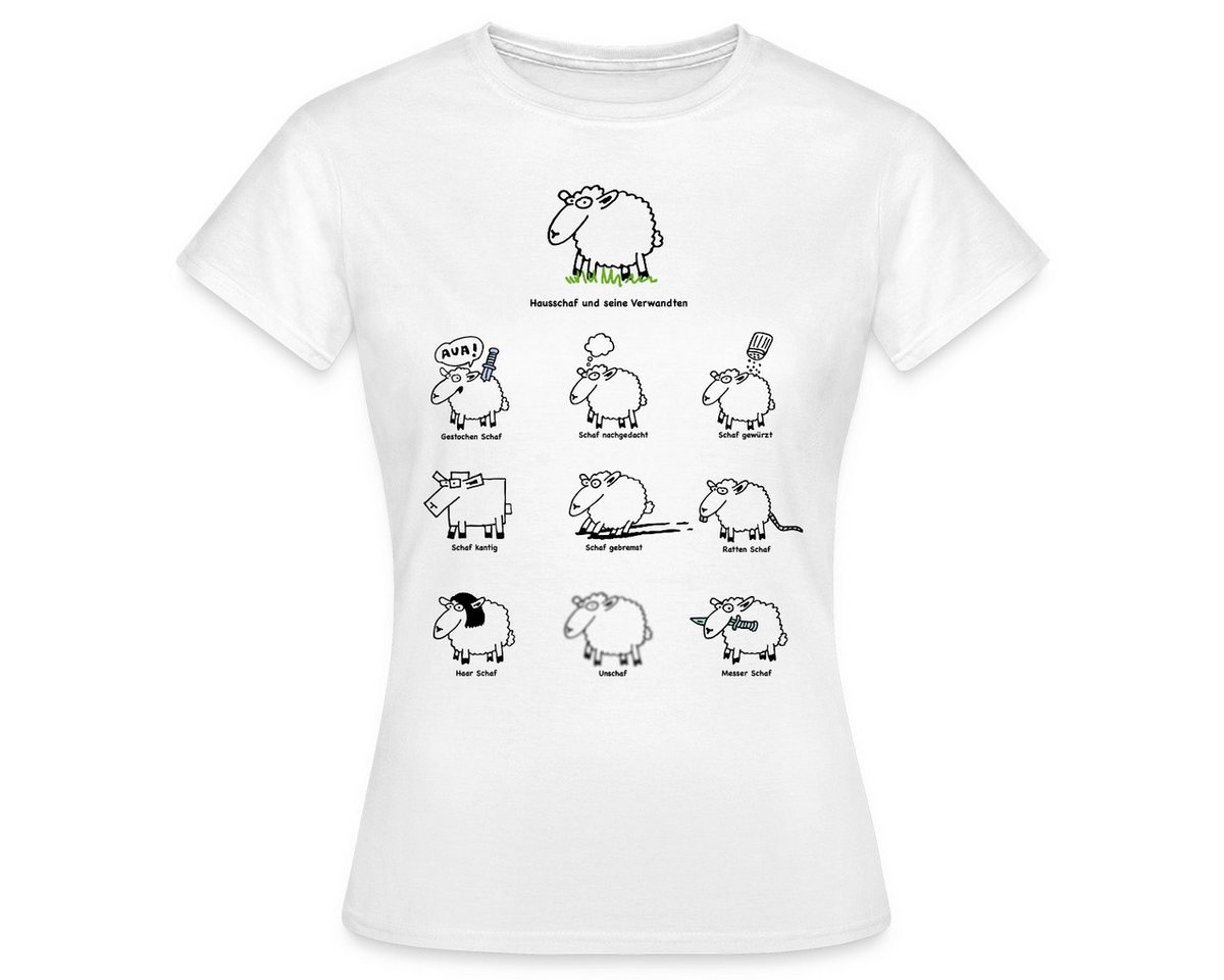 Spreadshirt T-Shirt Schafe Lustige Schafkunde Witziges Schäfchen Frauen T-Shirt (1-tlg) von Spreadshirt