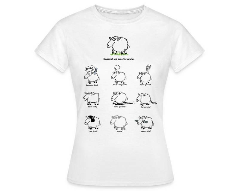 Spreadshirt T-Shirt Schafe Lustige Schafkunde Witziges Schäfchen Frauen T-Shirt (1-tlg) von Spreadshirt