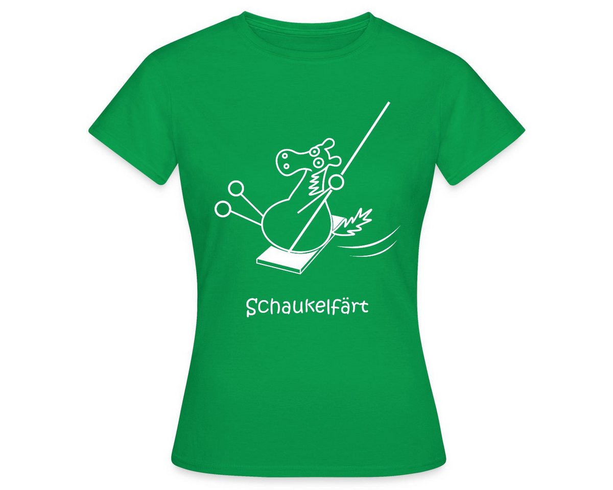 Spreadshirt T-Shirt Schaukelfärt Schaukel Pferd Färt Wortspiel Frauen T-Shirt (1-tlg) von Spreadshirt