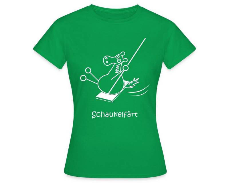 Spreadshirt T-Shirt Schaukelfärt Schaukel Pferd Färt Wortspiel Frauen T-Shirt (1-tlg) von Spreadshirt