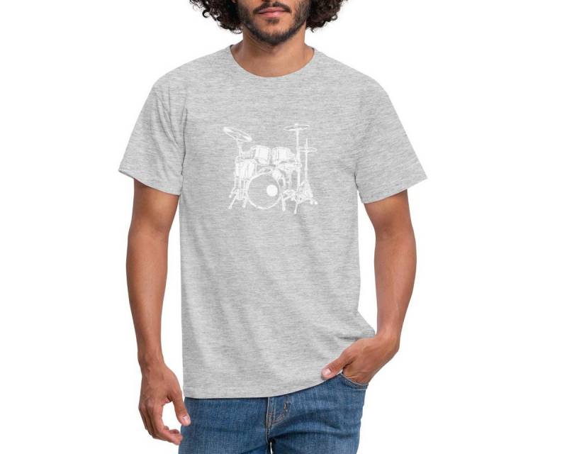 Spreadshirt T-Shirt Schlagzeug Drummer Rock Musik Männer T-Shirt (1-tlg) von Spreadshirt