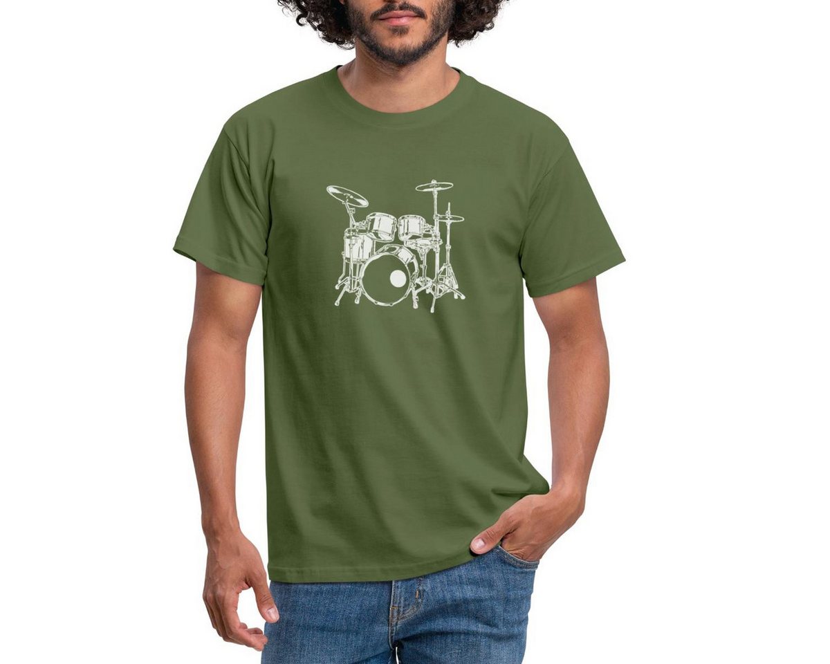 Spreadshirt T-Shirt Schlagzeug Drummer Rock Musik Männer T-Shirt (1-tlg) von Spreadshirt