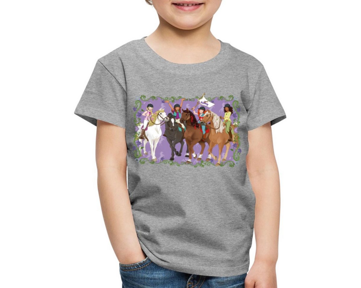 Spreadshirt T-Shirt Schleich Horse Club Lisa Sarah Sofia Hannah reiten Kinder Premium T-Sh (1-tlg) von Spreadshirt