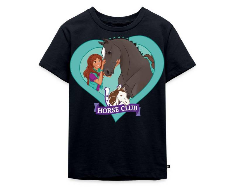 Spreadshirt T-Shirt Schleich Horse Club Lisa & Storm Herzmotiv Kinder Premium T-Shirt (1-tlg) von Spreadshirt