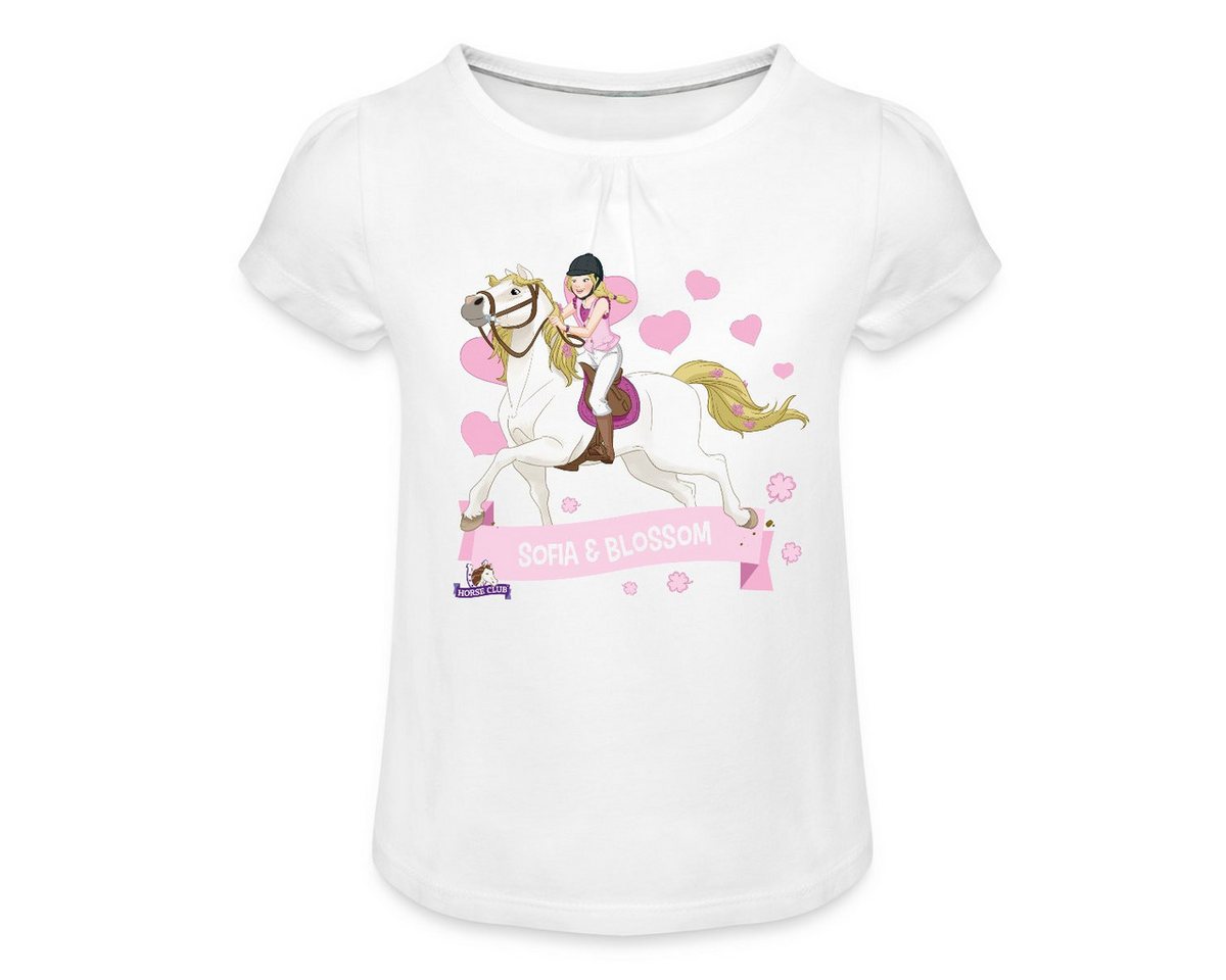 Spreadshirt T-Shirt Schleich Horse Club Sofia & Blossom reiten aus Mädchen T-Shirt Twist (1-tlg) von Spreadshirt