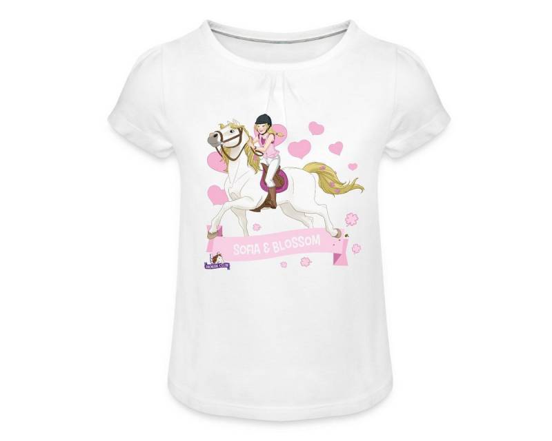 Spreadshirt T-Shirt Schleich Horse Club Sofia & Blossom reiten aus Mädchen T-Shirt Twist (1-tlg) von Spreadshirt