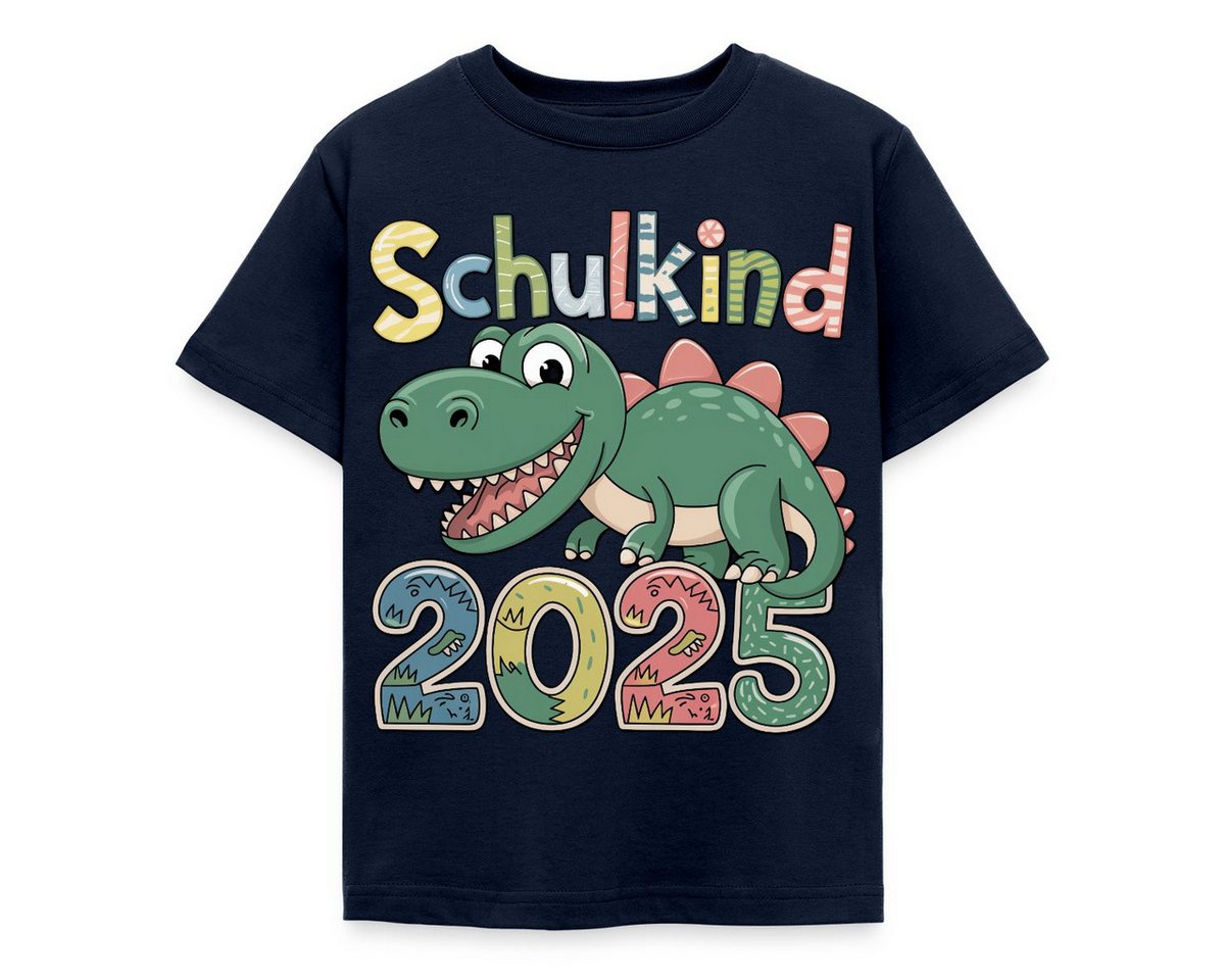 Spreadshirt T-Shirt Schulkind 2025 Erstklässler Dinosaurier Kinder T-Shirt (1-tlg) von Spreadshirt
