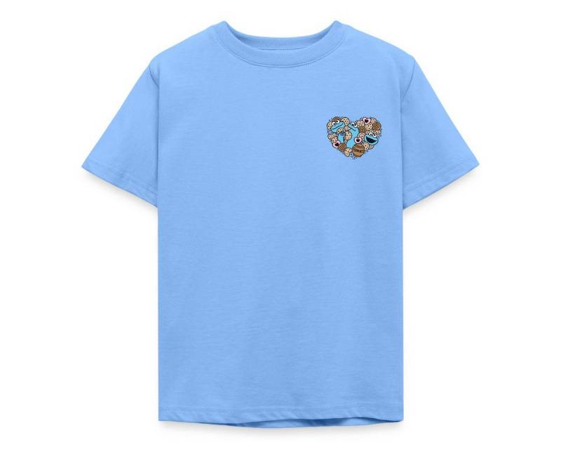 Spreadshirt T-Shirt Sesamstraße Design Herz Mit Krümelmonster Kinder T-Shirt (1-tlg) von Spreadshirt