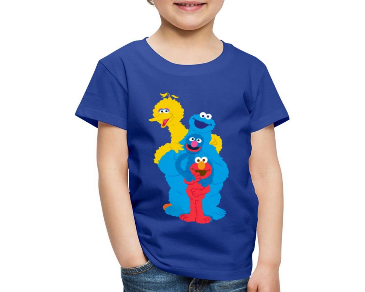 Spreadshirt T-Shirt Sesamstraße Elmo Grobi Krümelmonster Bibo Kinder Premium T-Shirt (1-tlg) von Spreadshirt