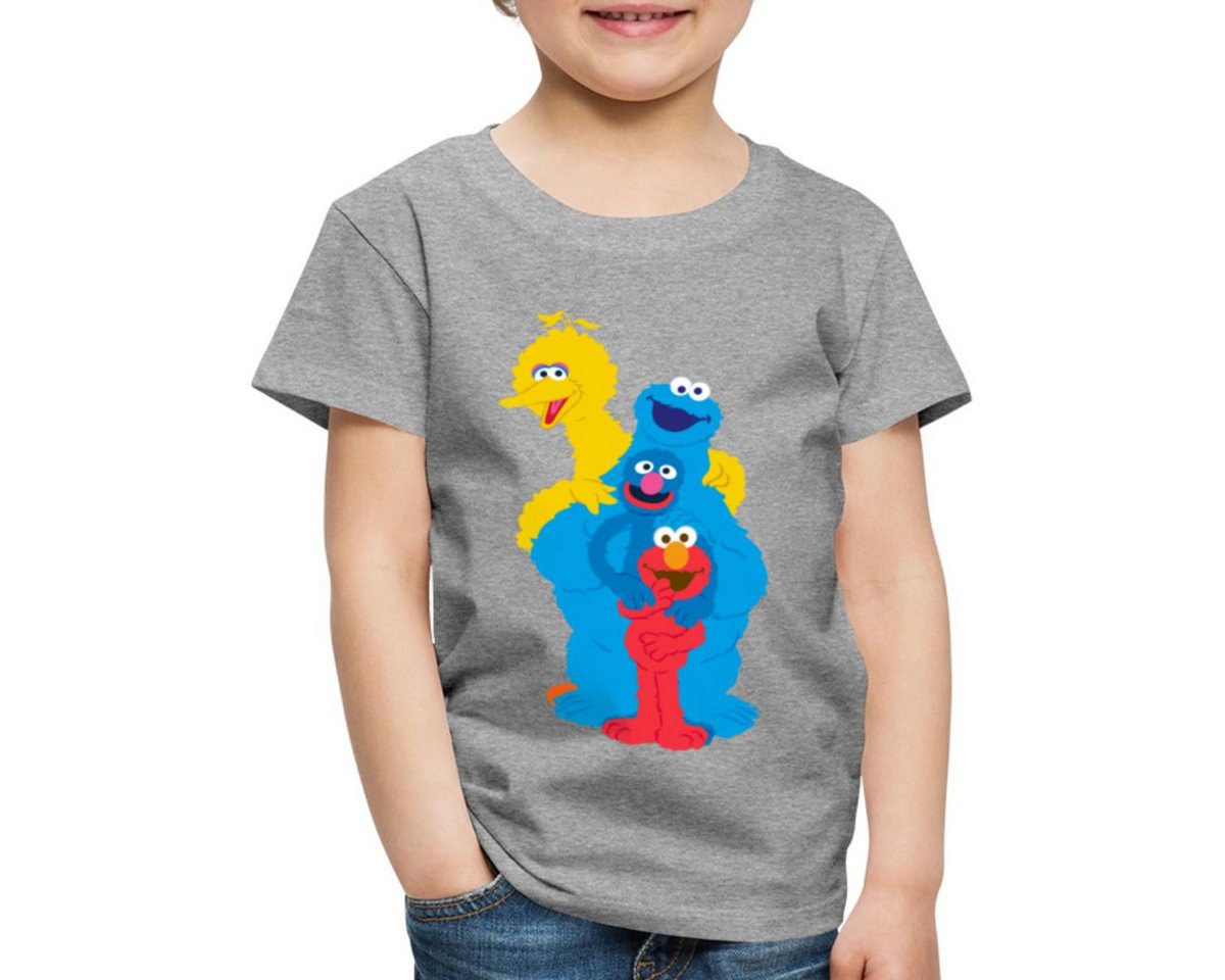 Spreadshirt T-Shirt Sesamstraße Elmo Grobi Krümelmonster Bibo Kinder Premium T-Shirt (1-tlg) von Spreadshirt