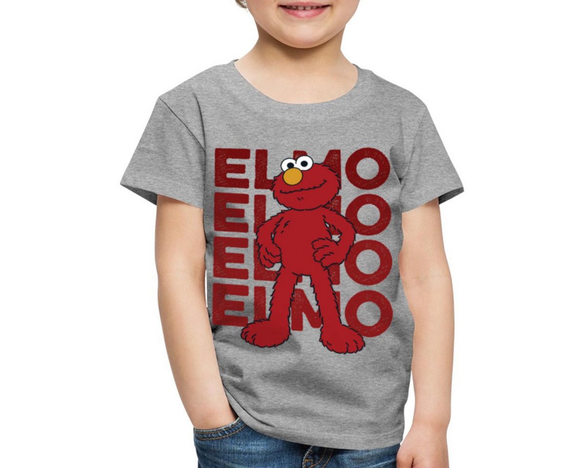 Spreadshirt T-Shirt Sesamstraße Elmo Pose Kinder Premium T-Shirt (1-tlg) von Spreadshirt