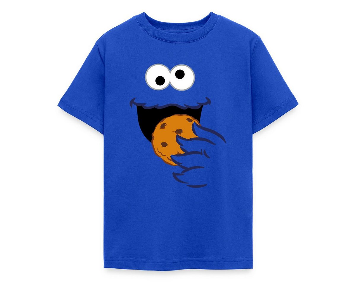 Spreadshirt T-Shirt Sesamstraße Kostüm Krümelmonster Teenager T-Shirt (1-tlg) von Spreadshirt