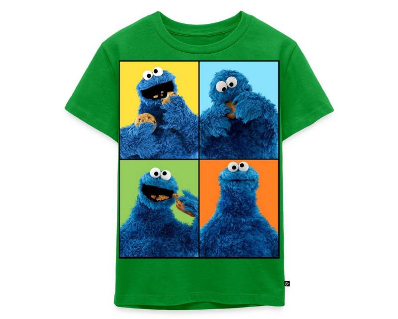 Spreadshirt T-Shirt Sesamstraße Krümelmonster Posen Kinder Premium T-Shirt (1-tlg) von Spreadshirt