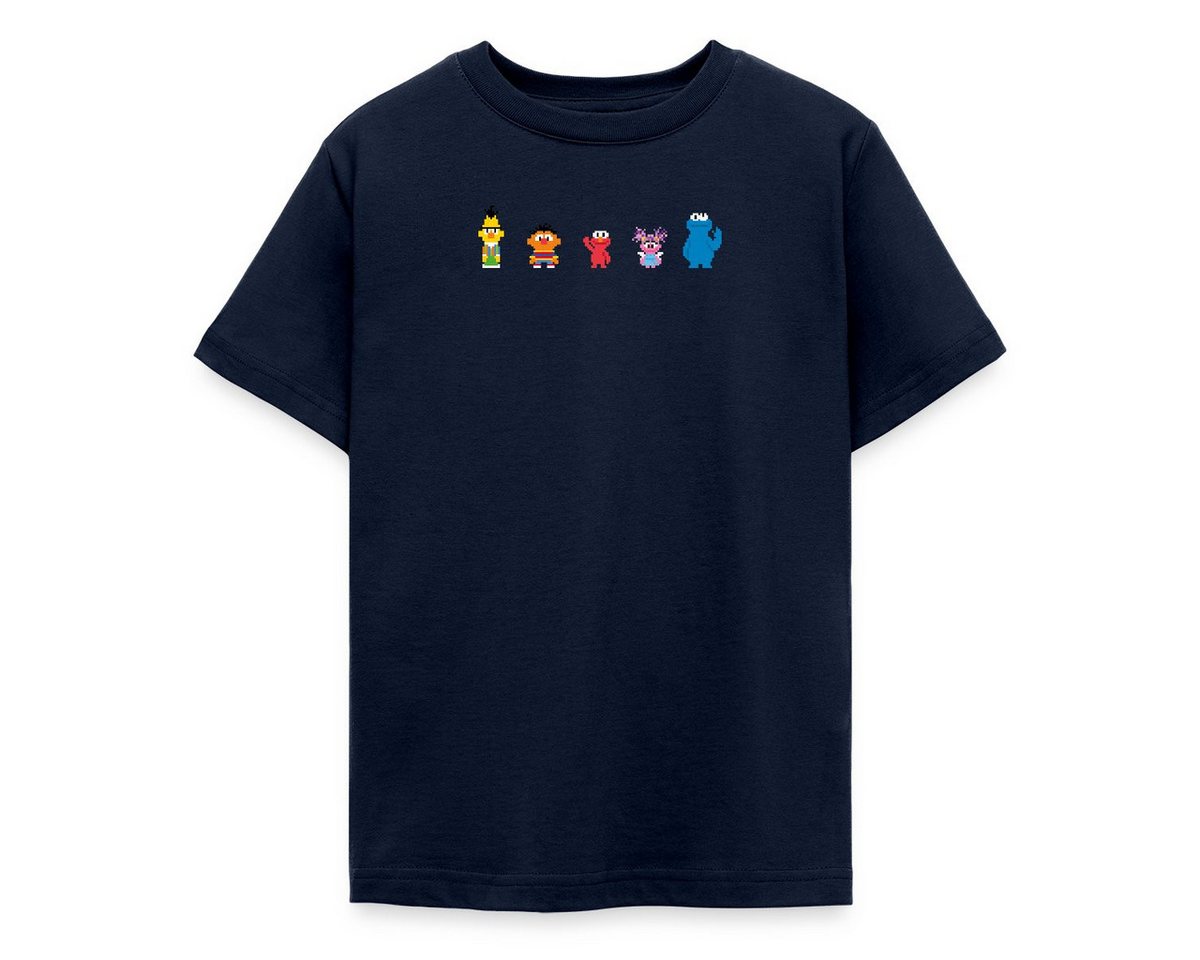 Spreadshirt T-Shirt Sesamstraße Pixel Charaktere Teenager T-Shirt (1-tlg) von Spreadshirt