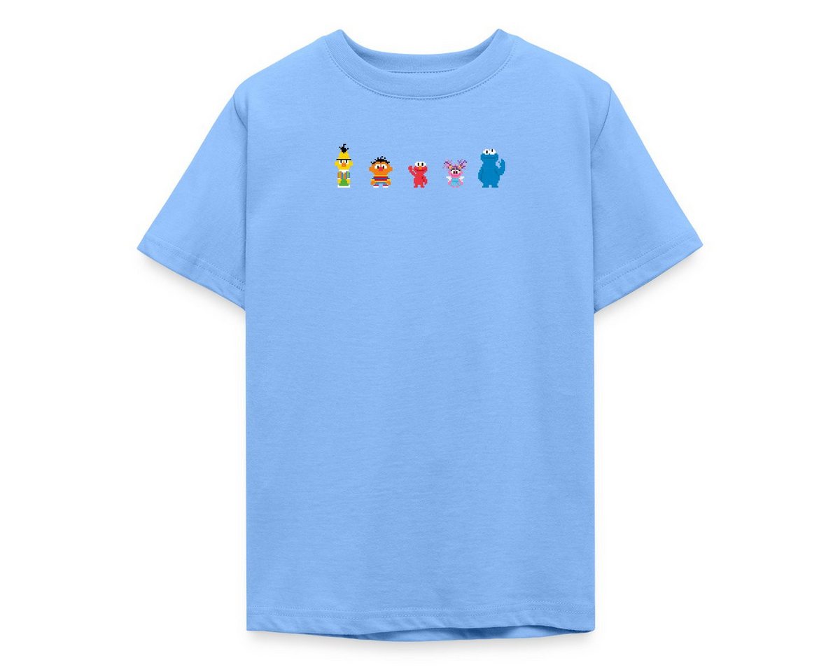 Spreadshirt T-Shirt Sesamstraße Pixel Charaktere Teenager T-Shirt (1-tlg) von Spreadshirt