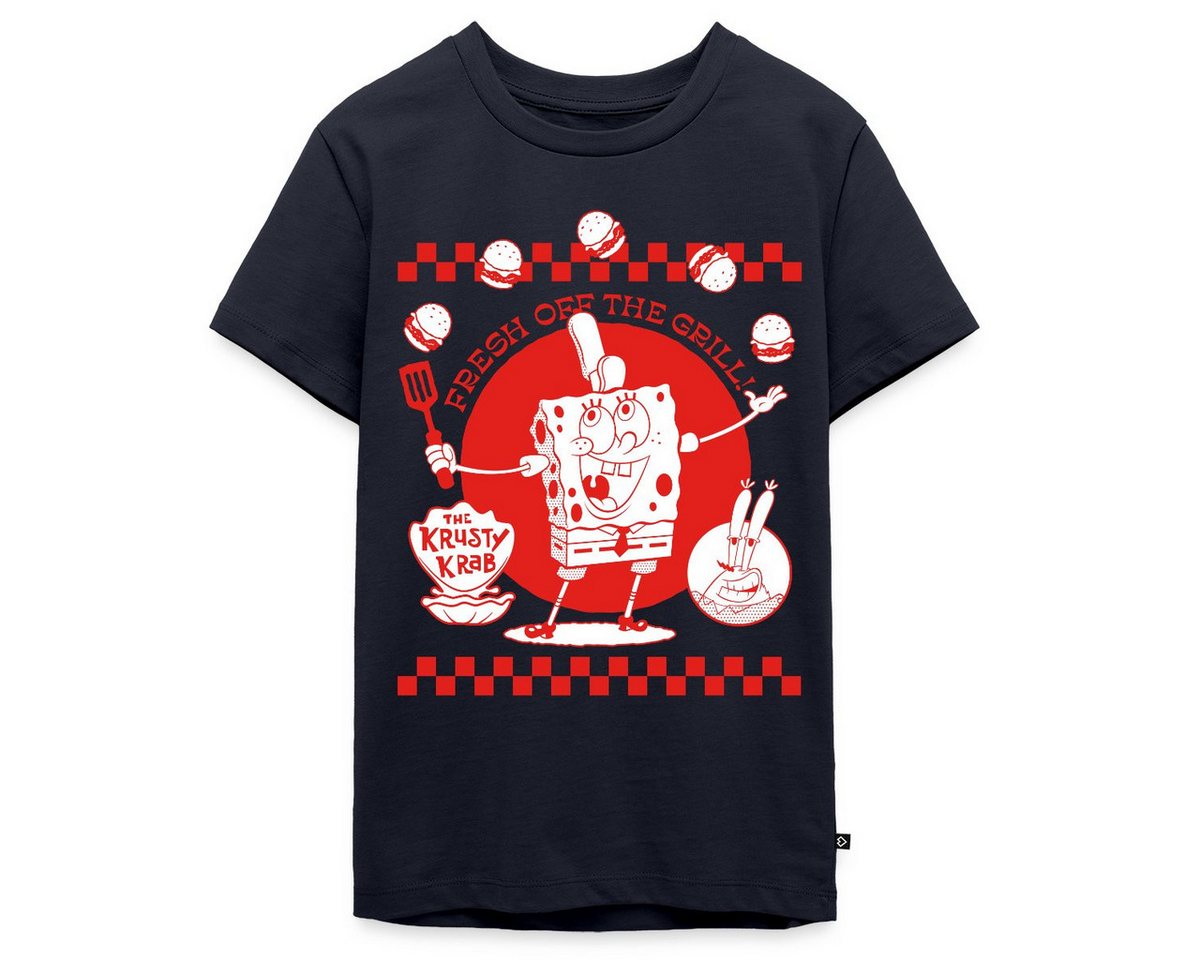 Spreadshirt T-Shirt Spongebob Schwammkopf Fresh Off The Grill Teenager Premium T-Shirt (1-tlg) von Spreadshirt