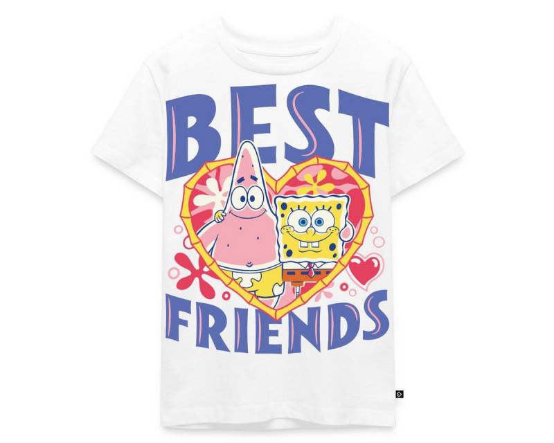 Spreadshirt T-Shirt Spongebob Schwammkopf Und Patrick Beste Freunde Kinder Premium T-Shirt (1-tlg) von Spreadshirt
