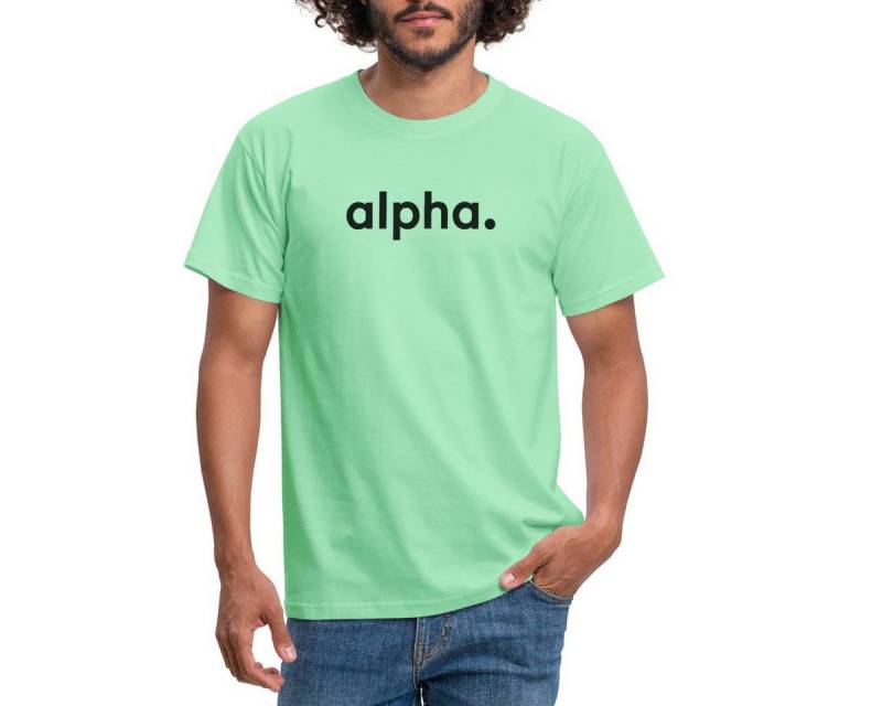 Spreadshirt T-Shirt Stromberg Firmenschriftzug von Alpha Männer T-Shirt (1-tlg) von Spreadshirt