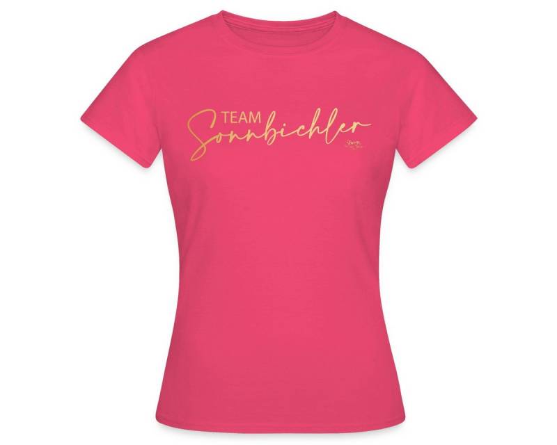 Spreadshirt T-Shirt Sturm Der Liebe Team Sonnbichler Hand Lettering Frauen T-Shirt (1-tlg) von Spreadshirt