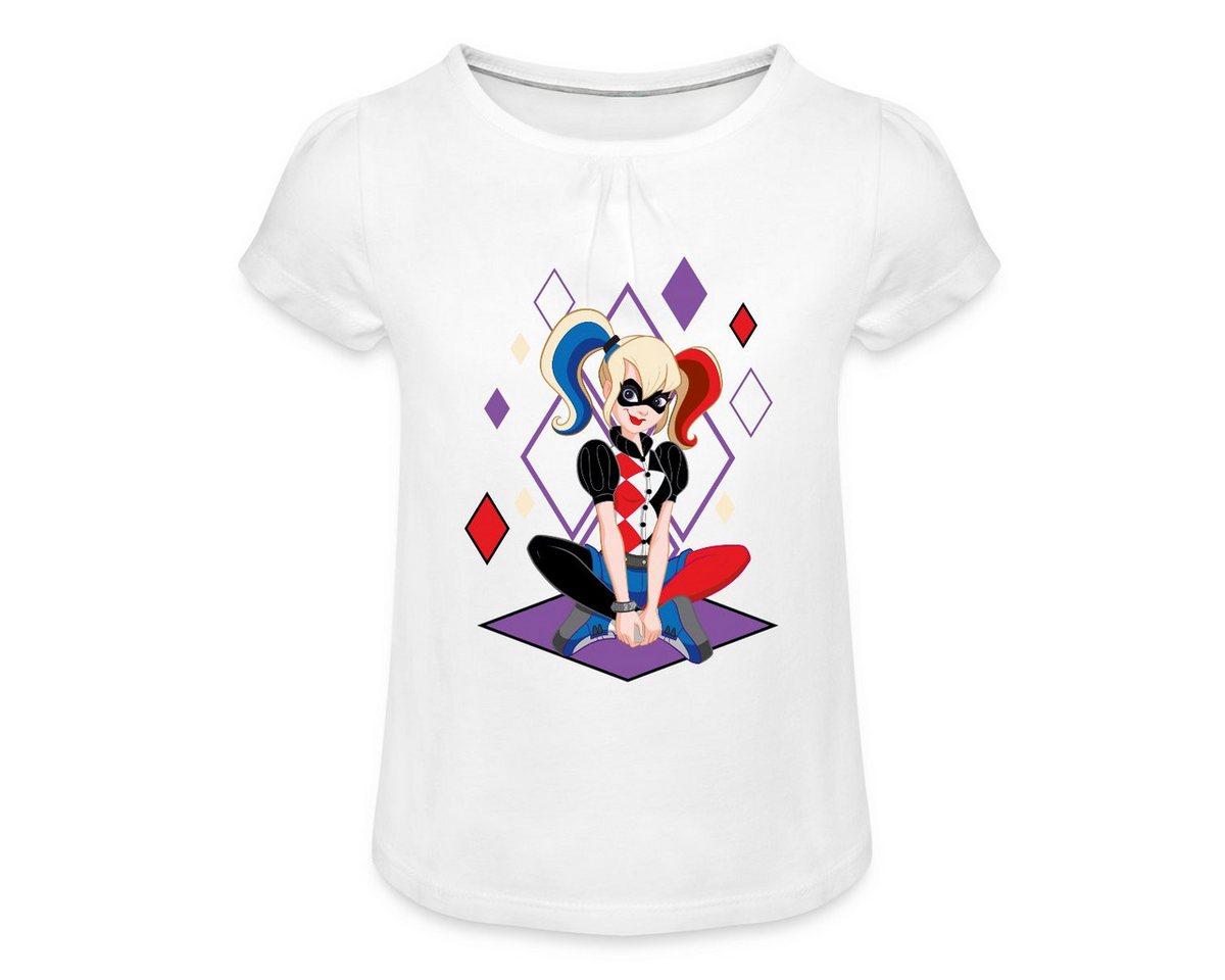 Spreadshirt T-Shirt Super Hero Girls Harley Quinn Mädchen T-Shirt Twist (1-tlg) von Spreadshirt
