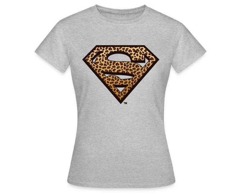 Spreadshirt T-Shirt Superman Leoprint Logo Frauen T-Shirt (1-tlg) von Spreadshirt