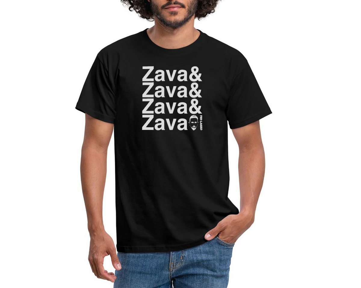 Spreadshirt T-Shirt Ted Lasso Zava Weißer Schriftzug Männer T-Shirt (1-tlg) von Spreadshirt