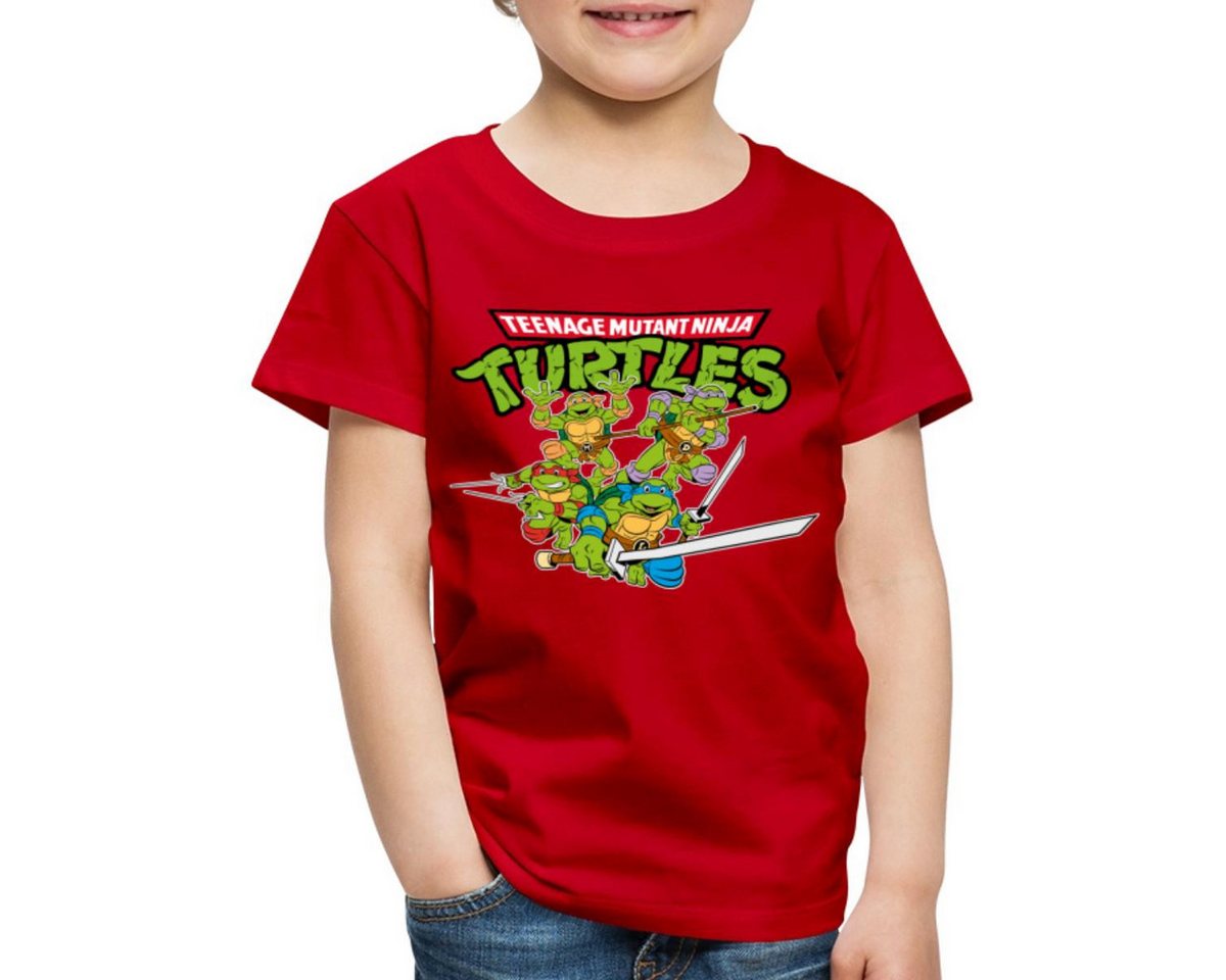 Spreadshirt T-Shirt Teenage Mutant Ninja Turtles Logo Kinder Premium T-Shirt (1-tlg) von Spreadshirt