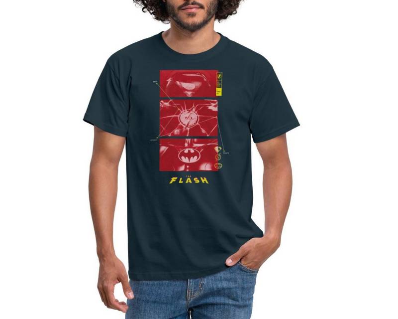 Spreadshirt T-Shirt The Flash Anzüge Supergirl Flash Batman Mit Logos Männer T-Shirt (1-tlg) von Spreadshirt