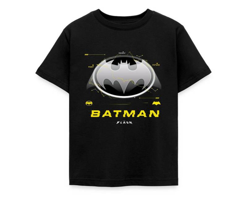 Spreadshirt T-Shirt The Flash Klassisches Batman Logo In Grau Kinder T-Shirt (1-tlg) von Spreadshirt