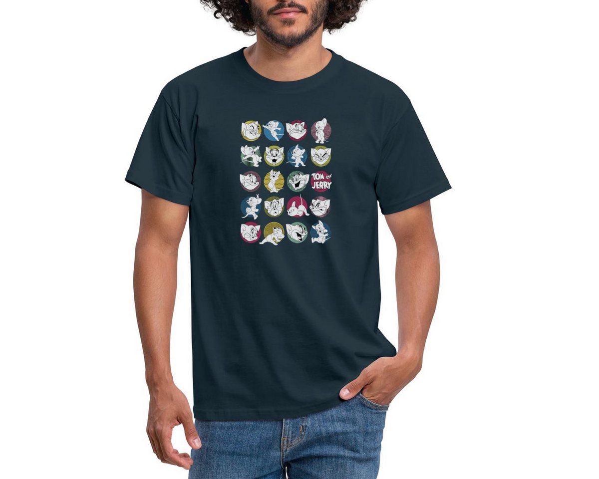 Spreadshirt T-Shirt Tom Und Jerry Ikonische Ausdrücke Männer T-Shirt (1-tlg) von Spreadshirt