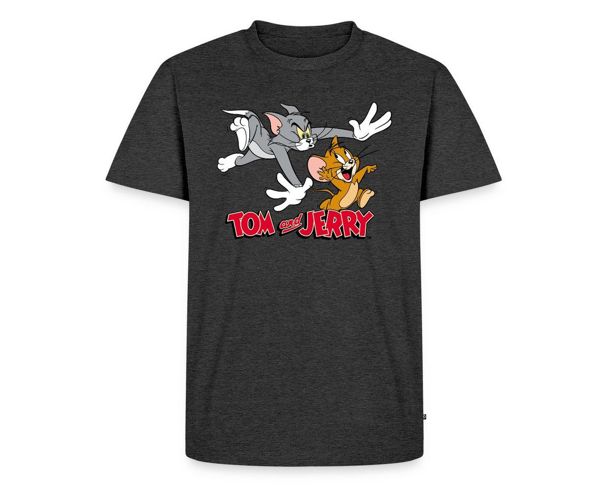 Spreadshirt T-Shirt Tom Und Jerry Verfolgung Männer Premium T-Shirt (1-tlg) von Spreadshirt