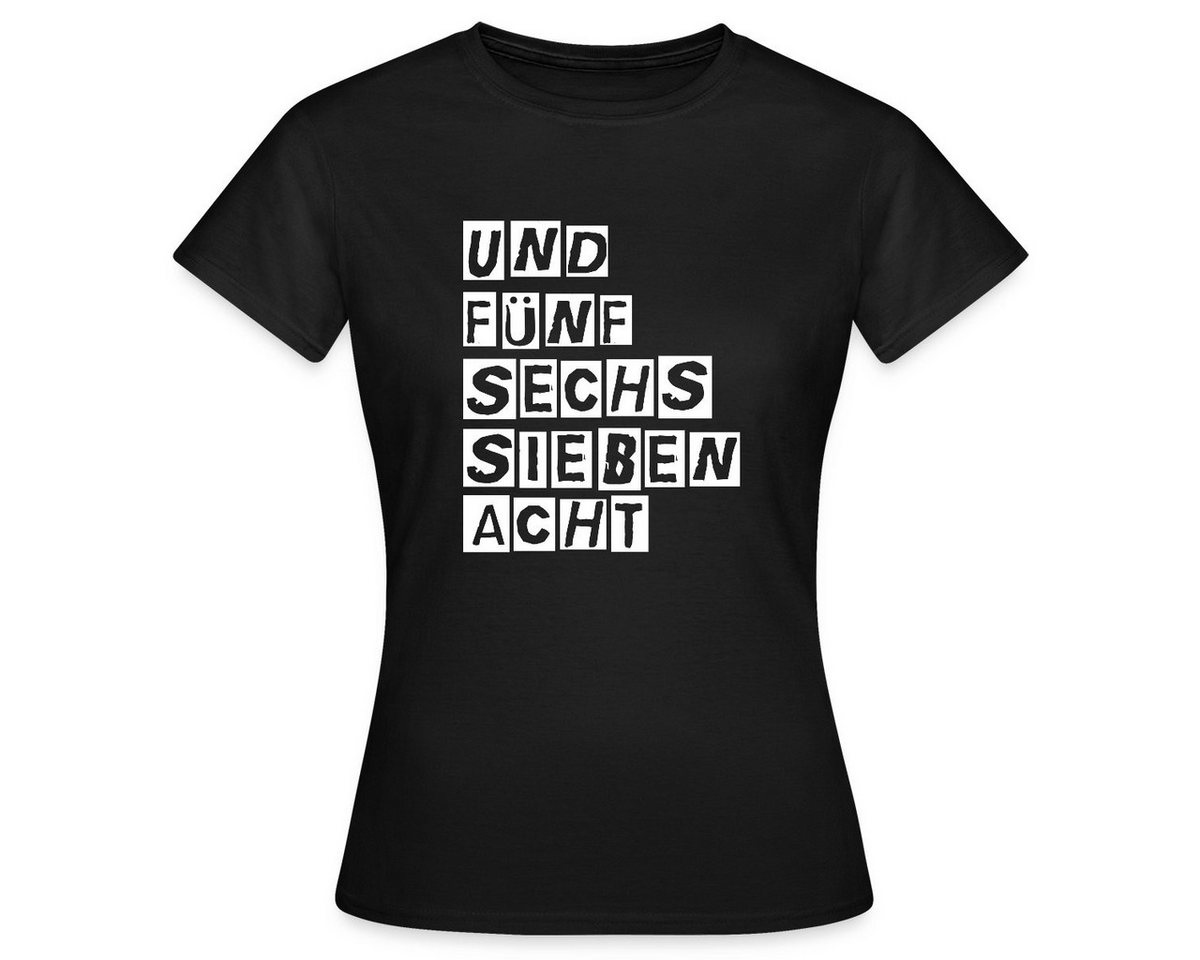 Spreadshirt T-Shirt Und Fünf Sechs Sieben Acht Tanzmariechen Frauen T-Shirt (1-tlg) von Spreadshirt