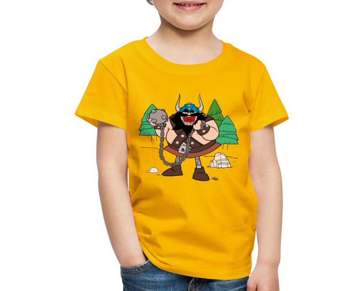 Spreadshirt T-Shirt Wickie Und Die Starken Männer Schrecklicher Sven Kinder Premium T-Shir (1-tlg) von Spreadshirt
