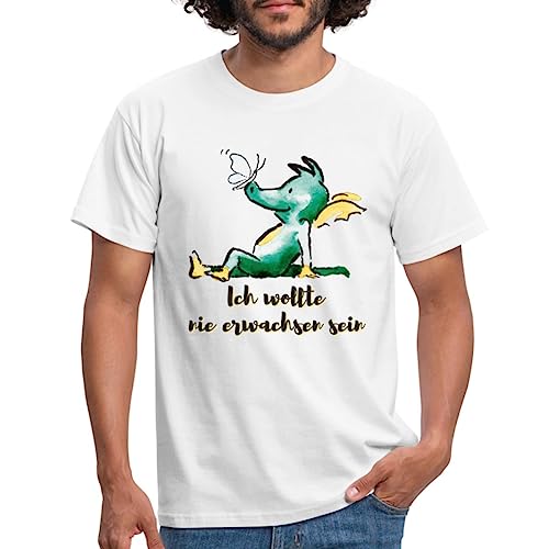 Spreadshirt TABALUGA Ich Wollte Nie Erwachsen Sein Männer T-Shirt, 3XL, weiß von Spreadshirt