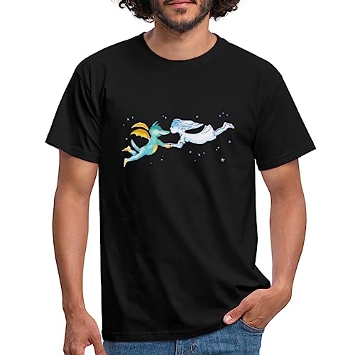 Spreadshirt TABALUGA Und Lilli Fliegen Männer T-Shirt, 4XL, Schwarz von Spreadshirt