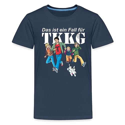 Spreadshirt TKKG Das Ist EIN Fall Für TKKG Spruch Kinder Premium T-Shirt, 134/140 (8 Jahre), Navy von Spreadshirt