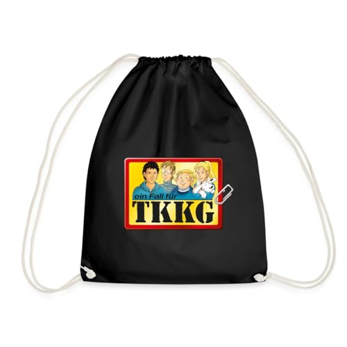 Spreadshirt TKKG Logo Ein Fall Für TKKG Turnbeutel, One size, Schwarz von Spreadshirt